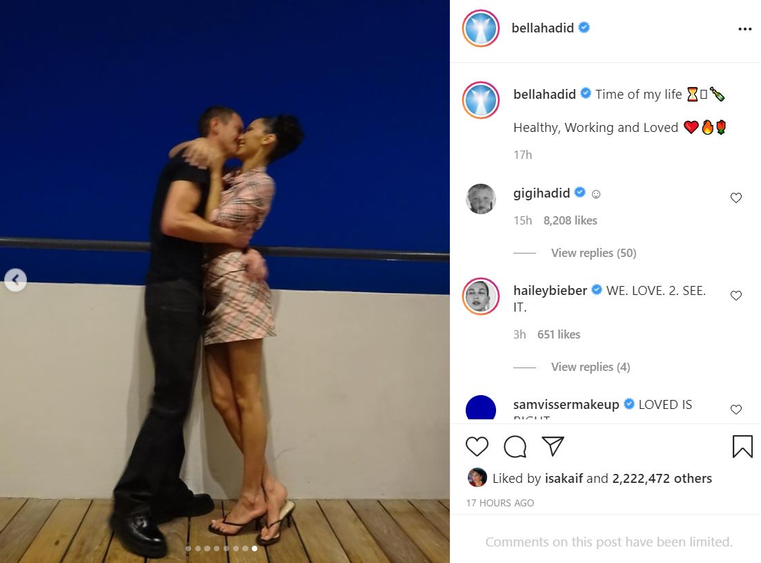 Bella Hadid Posts Instagram With Rumored Boyfriend Marc Kalman