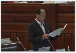 Nagaland chief minister presents budget in the assembly