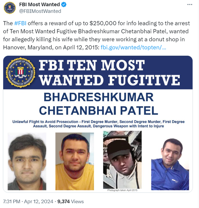 fbi-offers-250000-reward-for-info-to-the-capture-of-gujarat-born-man