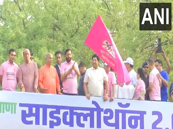 cm-nayab-singh-saini-flags-off-drug-free-haryana-cyclothon-20-in-faridabad