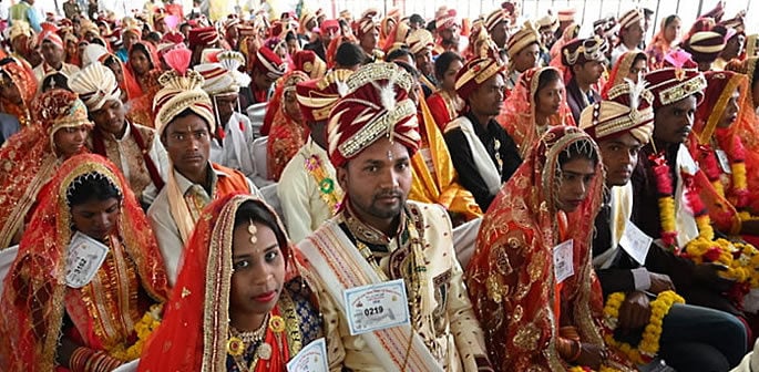 More than 3,000 couples tie knot at mass wedding in MP