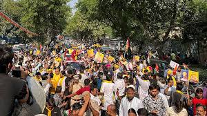‘jail-ka-jawab-vote-se’-aap-workers-protest-against-arrest-of-arvind-kejriwal