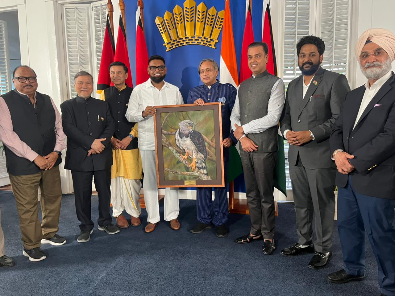 Guyana: All-party delegation led by Shashi Tharoor interacts with business community