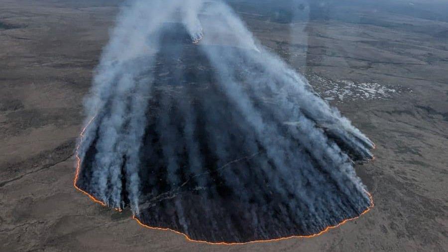 Wildfire destroys 12,500 acres of land on England