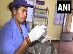 Women of self-help group in Naya Raipur becoming self-reliant working at water trea..