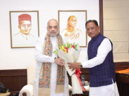 Chhattisgarh CM meets Union Home Minister Amit Shah, shares achievements of anti-Na..