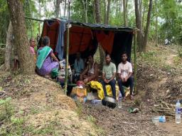 Tripura families spend nights in forest to draw govt’s attention to being landless