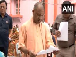 Uttar Pradesh CM Yogi Adityanath holds Janta Darshan at Gorakhnath Temple