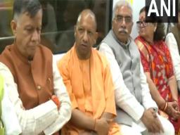 UP: CM Yogi takes metro ride from Nayaganj to Rawatpur in Kanpur
