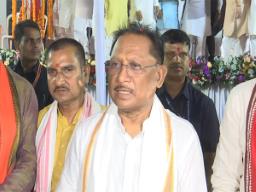 Chhattisgarh CM Vishnu Deo Sai participates in Tiranga Yatra in Raipur