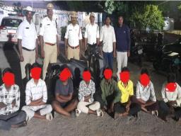 Telangana: Eight people arrested for travelling on single two-wheeler