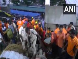 Seven die after 20-foot-long stretch of structure collapses during festival at temple in Visakhapatnam
